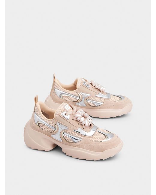 Roger Vivier Natural Viv' On The Run Sneakers