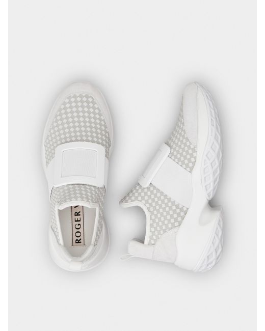 Roger Vivier White Sneakers Viv' Run