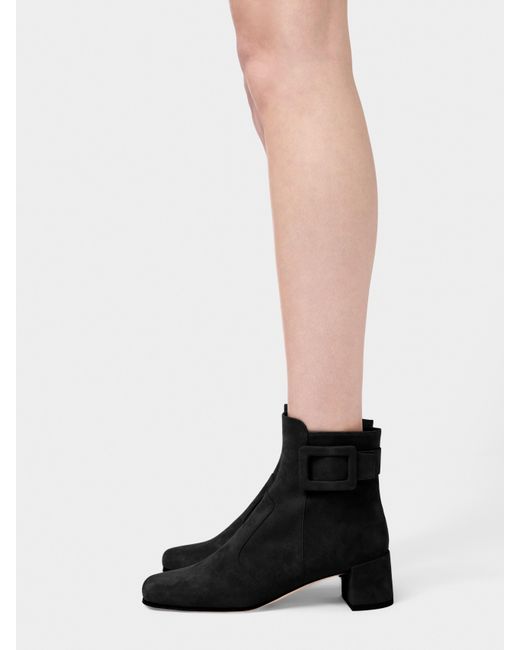 Roger Vivier Black Very Vivier Booties