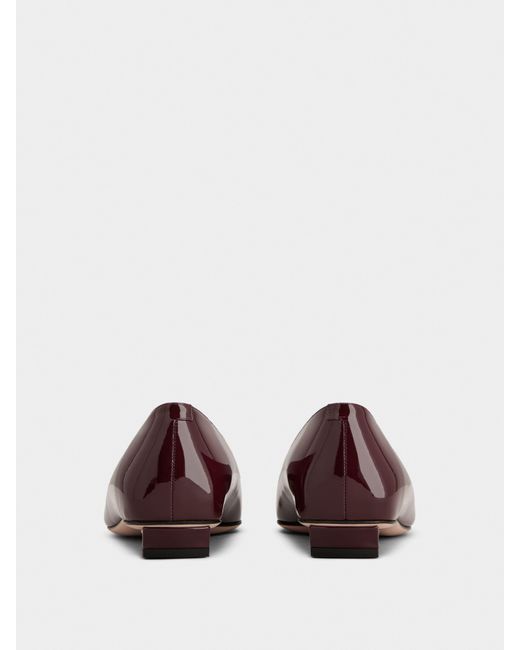 Roger Vivier Red Belle Vivier Ballerinas