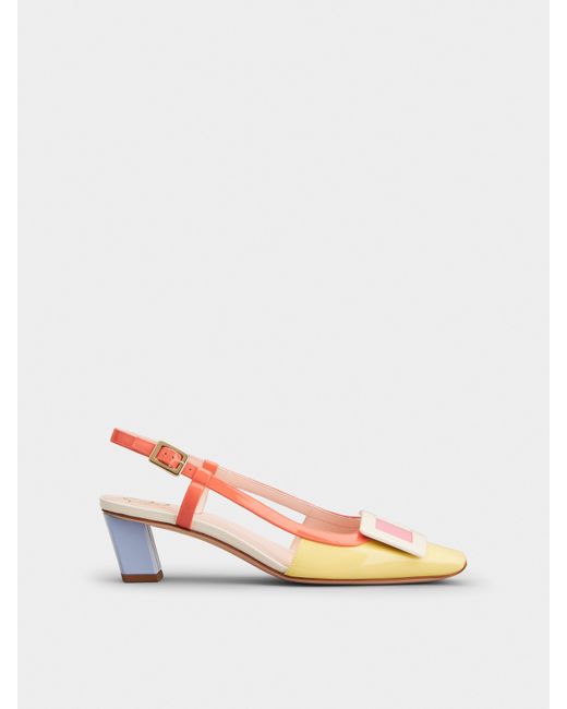 Escarpins Slingback Belle Vivier Roger Vivier en coloris Pink