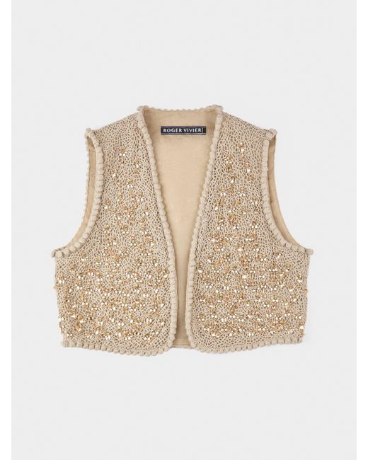 Roger Vivier Natural Waistcoat
