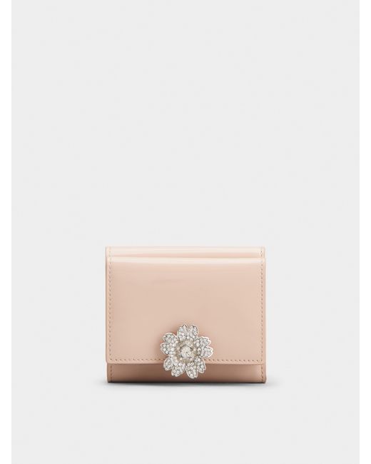 Roger Vivier Pink Rv Bouquet Wallet