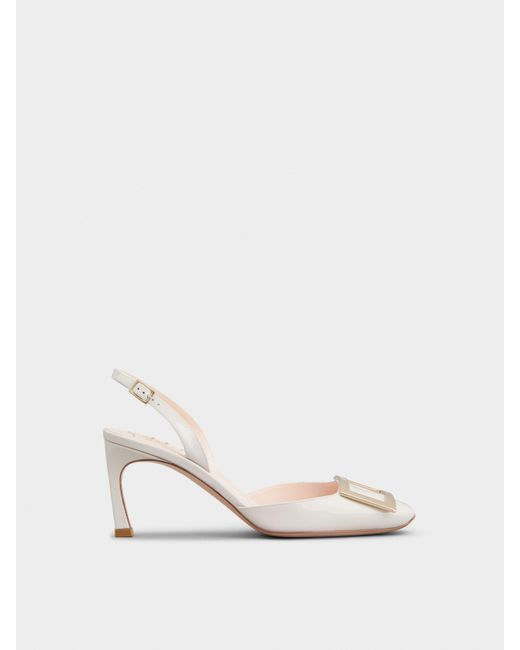 Roger Vivier Natural Trompette Slingback Pumps