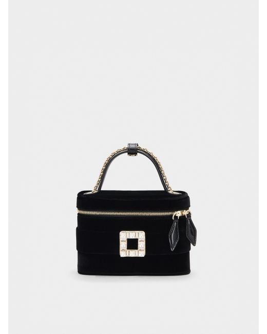 Roger Vivier Black Vanity Très Vivier Micro Bag