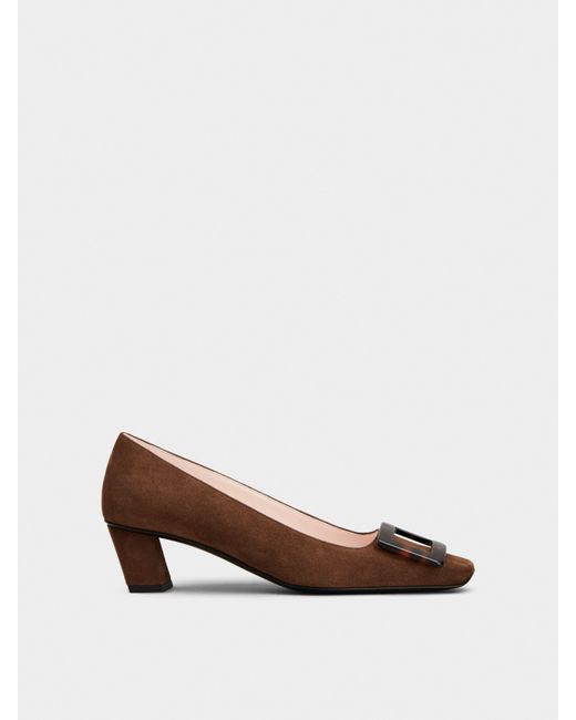 Roger Vivier Brown Belle Vivier Pumps
