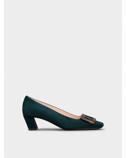 Roger Vivier Blue Belle Vivier Pumps