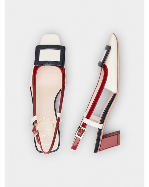 Escarpins Slingback Belle Vivier Roger Vivier en coloris Pink