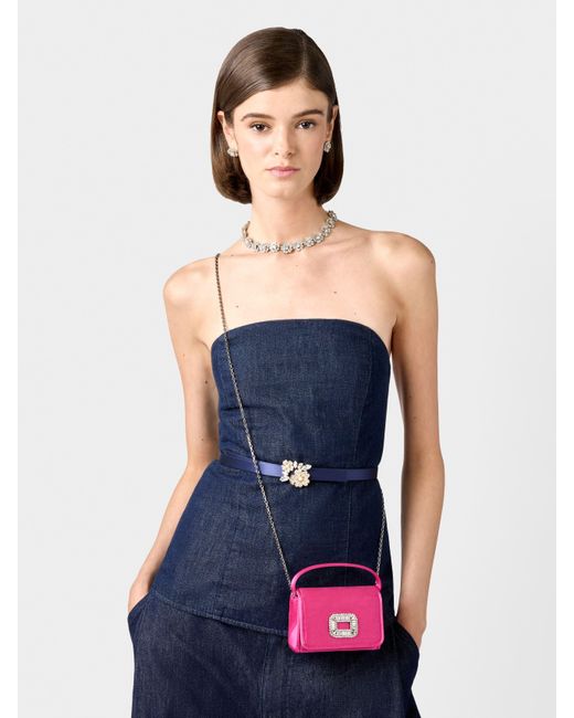 Roger Vivier Pink Pilgrim Nano Bag