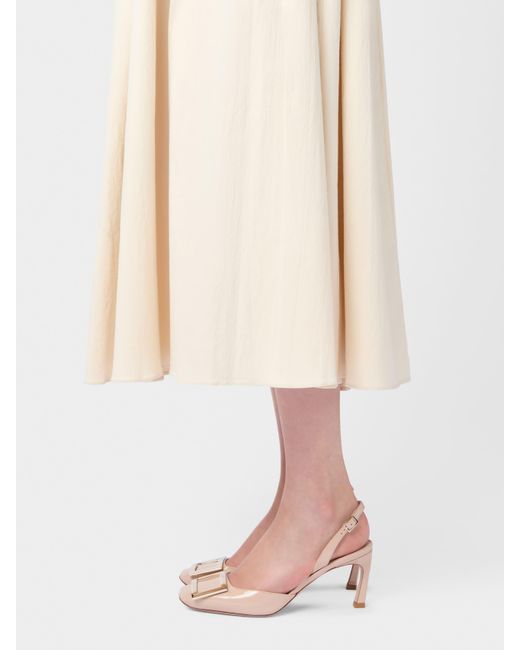 Roger Vivier Natural Trompette Slingback Pumps