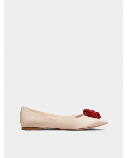 Roger Vivier Pink Rose Vivier Ballerinas