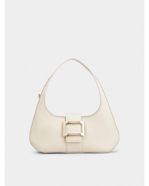 Roger Vivier Natural Belle Vivier Hobo Bag