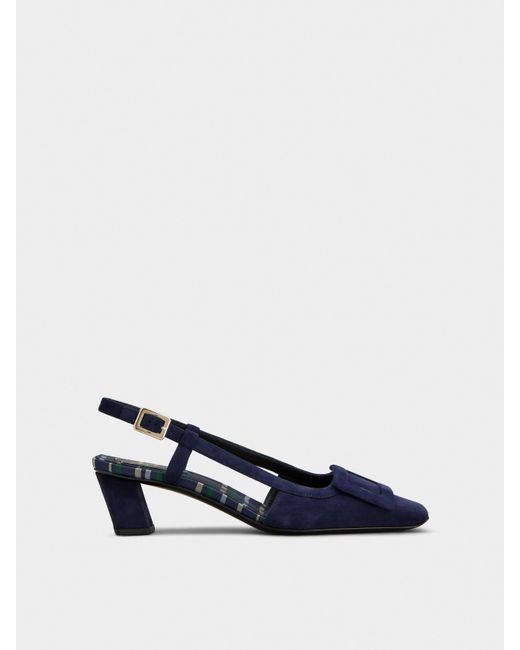 Roger Vivier Blue Belle Vivier Slingback Pumps
