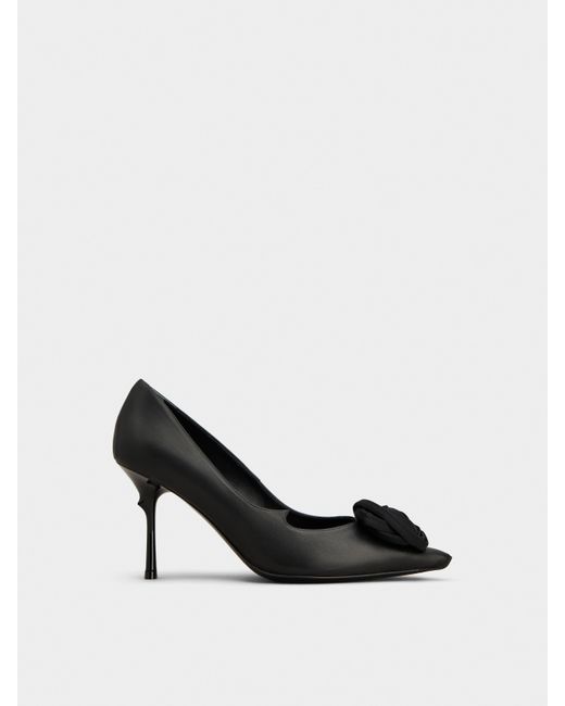 Roger Vivier Black Rose Vivier Pumps