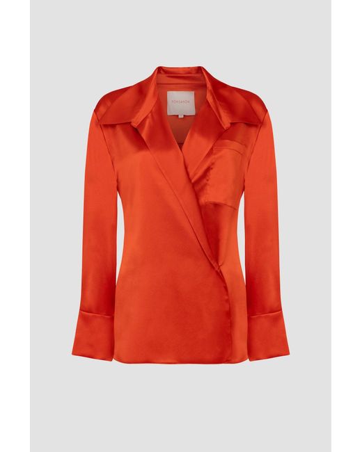 Roksanda Red Jana Top