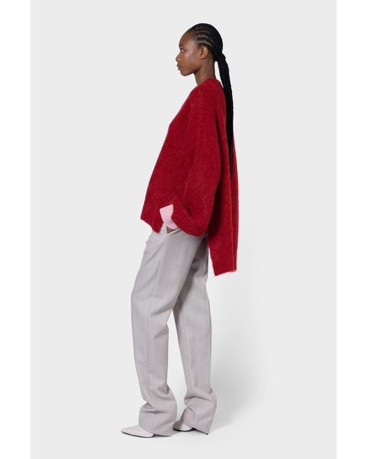 Roksanda Red Tehla Knit Top