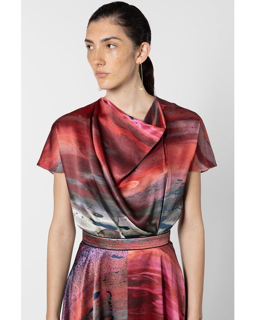 Roksanda Red Zua Top