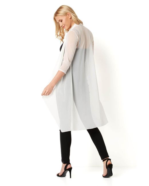 mesh longline jacket