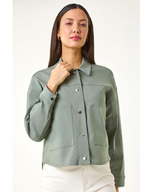 Roman Green Patch Pocket Jacket