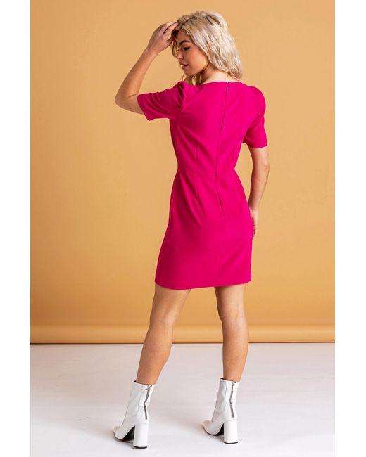 D.u.s.k Pink Puff Sleeve Shift Dress