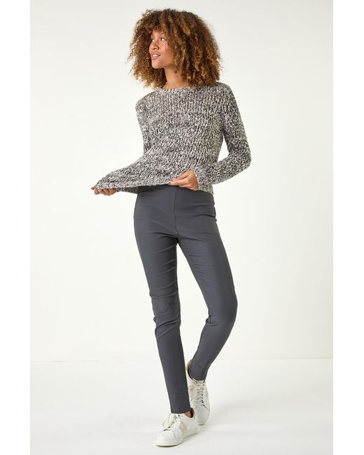 Roman Gray Fleece Lined Stretch Bengaline Trouser