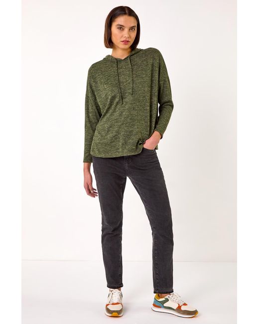 Roman Green Soft Touch Drawstring Hoodie
