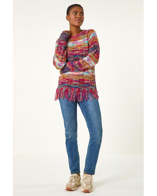 Roman Red Crew Space Dye Jumper