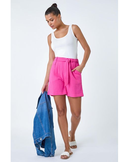 Roman Pink Plain Stretch Jersey Vest Top