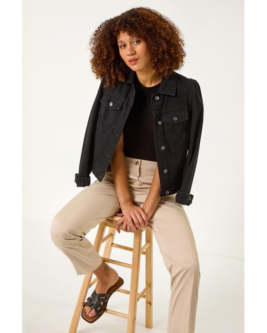 Roman Multicolor Cotton Stretch Cropped Trouser