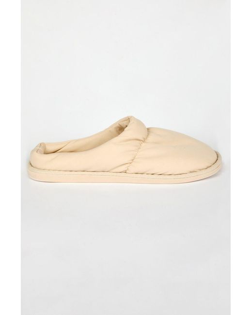 Roman Natural Padded Mule Slipper
