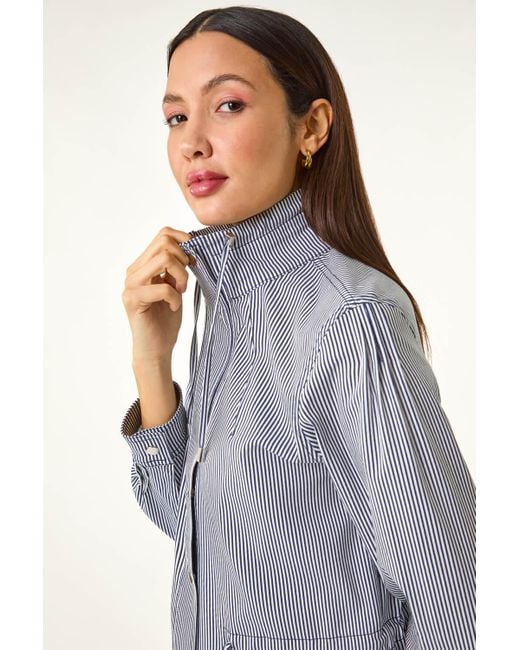 Roman Purple Stripe Safari Jacket