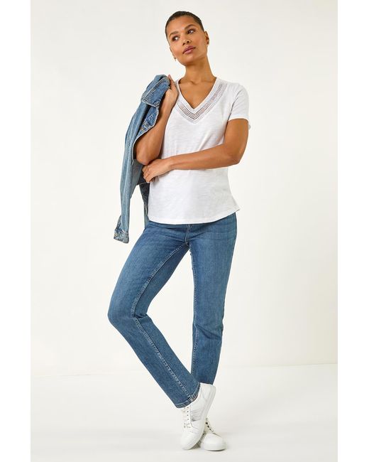 Roman Gray Sequin Trim V-Neck Stretch Top