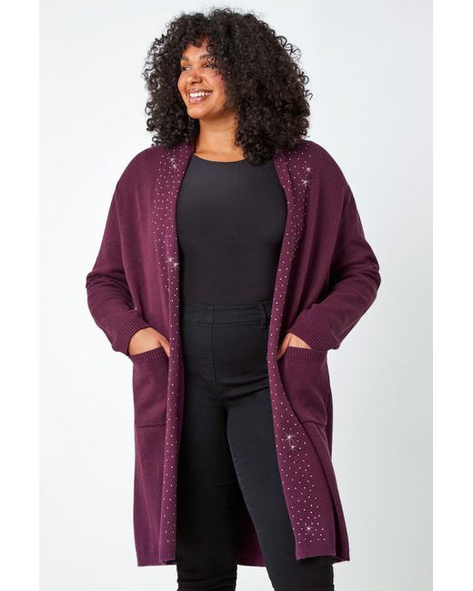 Red store sparkle cardigan