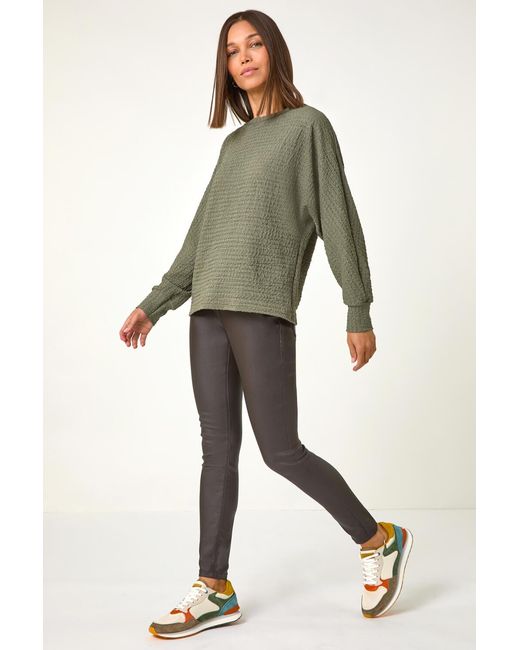Roman Gray Coated Faux Leather Leggings