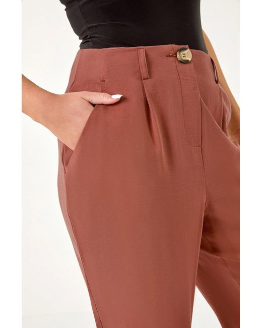 Roman Petite Cropped Tapered Trousers
