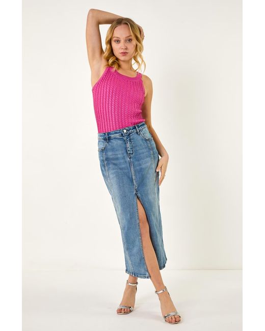 D.u.s.k Pink Panelled Skirt