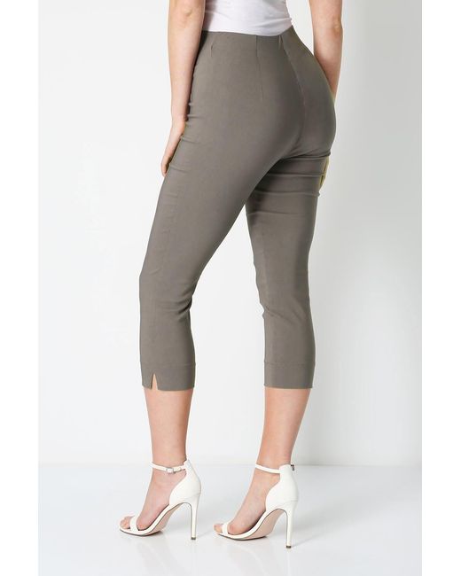 Roman Brown Cropped Stretch Trouser