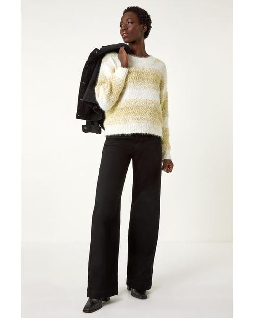 Roman Natural Contrast Shaded Stripe Jumper