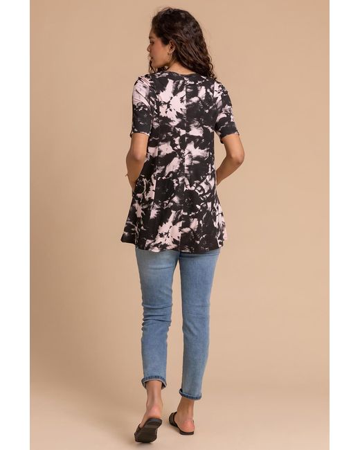 Roman Pink Tie Dye Pocket Swing Top