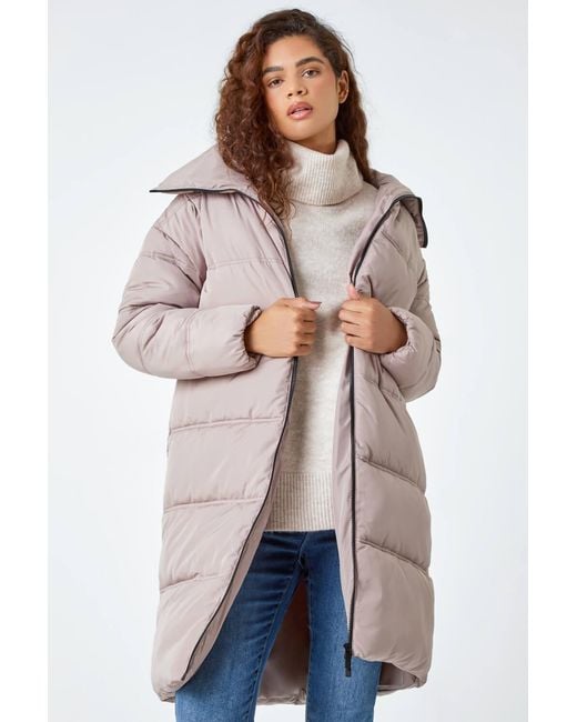 Roman Natural Longline Padded Coat