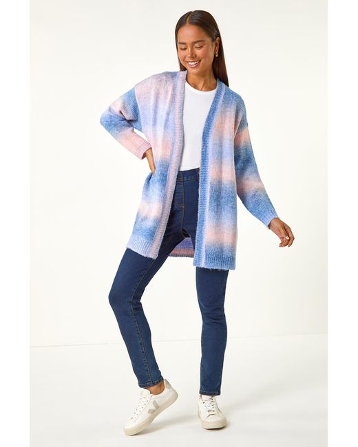 Roman Petite Blue Ombre Space Dye Cardigan