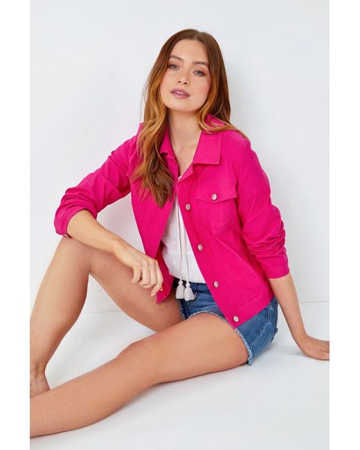Roman Pink Stretch Pocket Detail Jacket