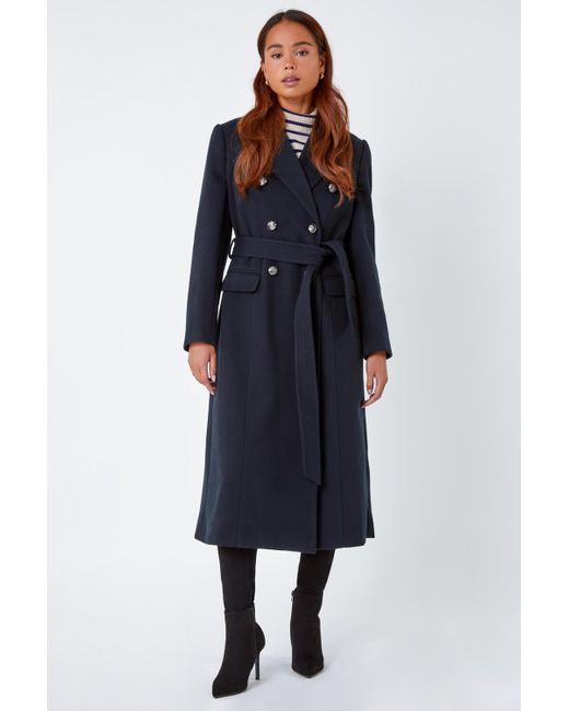 Stone Petite Smart Longline Coat