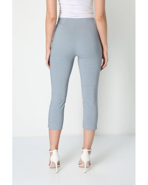Roman Gray Cropped Stretch Trouser
