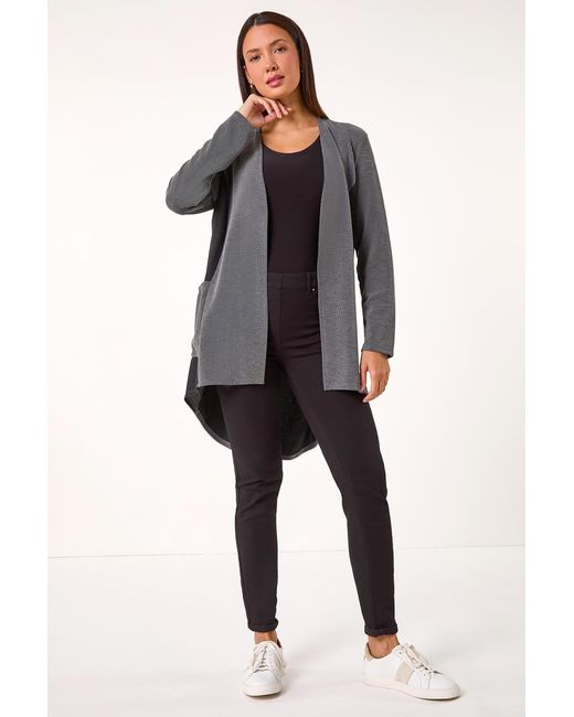 Roman Gray Soft Stretch Cardigan