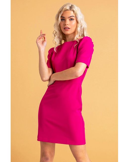 D.u.s.k Pink Puff Sleeve Shift Dress