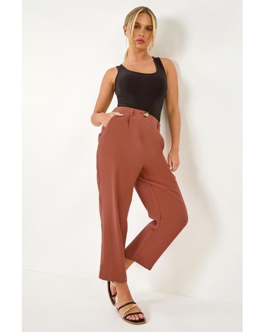 Roman Petite Cropped Tapered Trousers