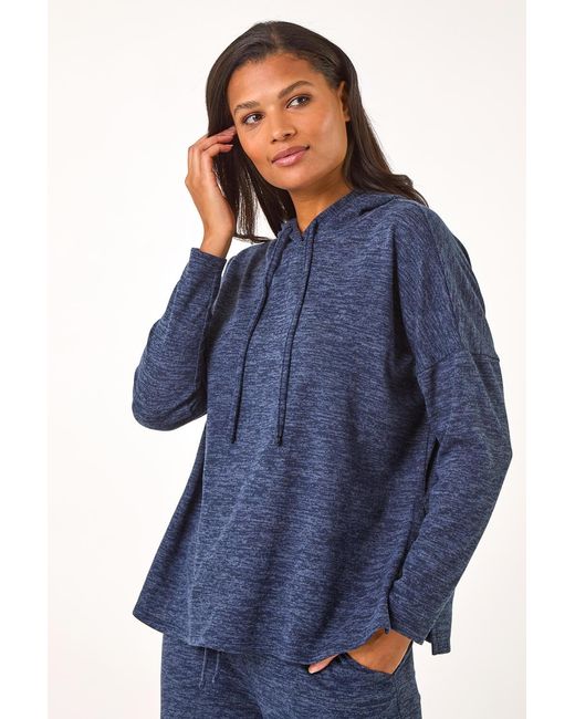 Roman Blue Soft Touch Drawstring Hoodie