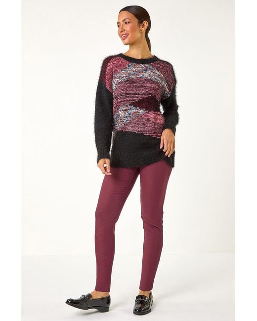 Roman Red Fleece Lined Stretch Bengaline Trouser