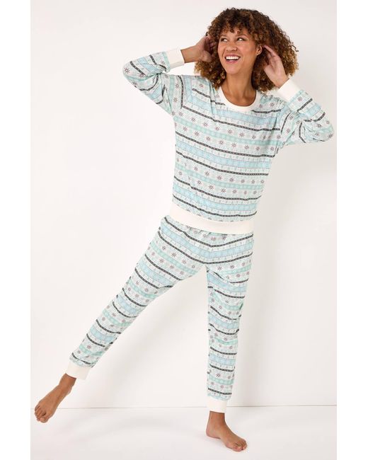 Roman Multicolor Fairisle Twosie Pyjama Set